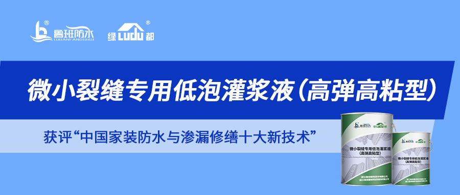 解鎖“中國家裝防水與滲漏修繕十大新技術(shù)”獲獎(jiǎng)產(chǎn)品 | 微小裂縫滲漏 一“堵”為快！